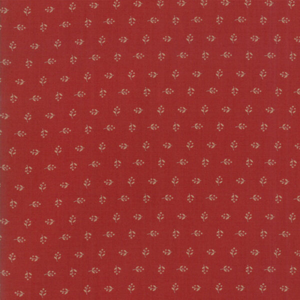 Tessuto Hickory Road Buds Brick Red Jo Morton Moda Fabrics