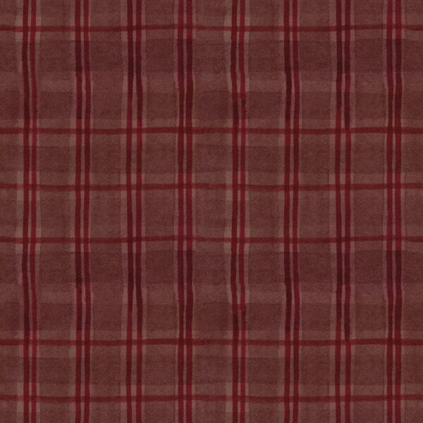 Tessuto For The Love of Nature Plaid Burgundy Theresa Kogut