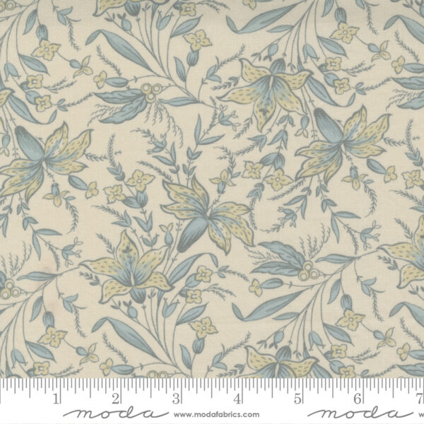 Tessuto Regency Somerset White Light Blue