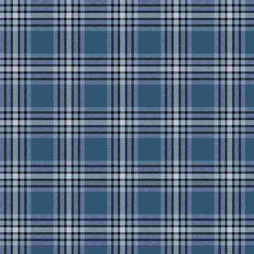 Tessuto Flanella Primo Plaids Med Blue Marcus Fabrics