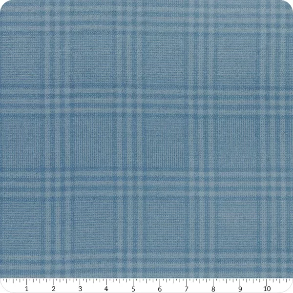 Tessuto Flanella Primo Plaids Indigo Marcus Fabrics