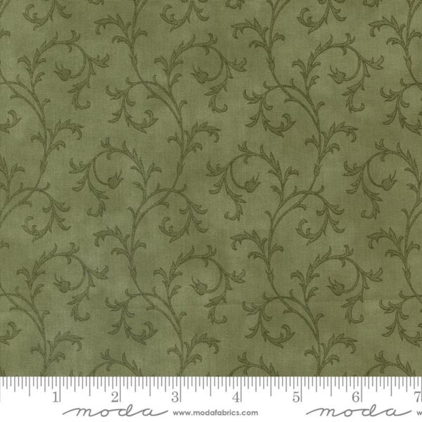 Tessuto A Christmas Carol- green di 3 Sisters verde per Moda Fabrics