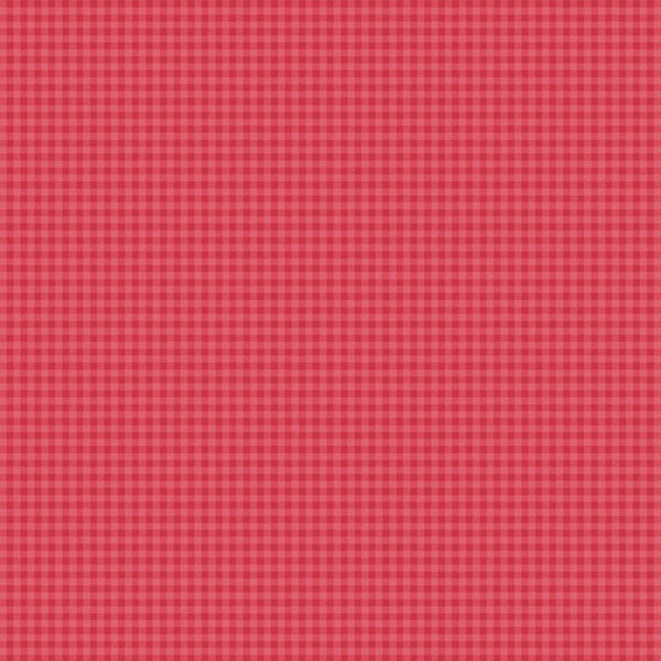 Tessuto quadretto rosso su rosso chiaro