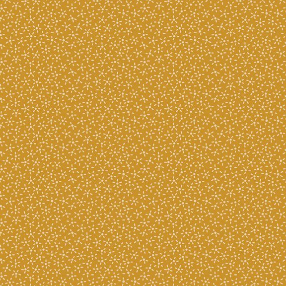 Giallo ora con piccol9 motivo ecru