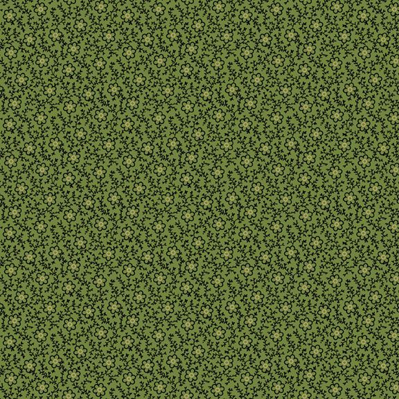 Verde scuro brillante con fantasia tono su tono.