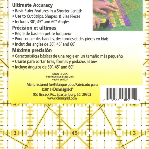 Omnigrid righello 5inx10in
