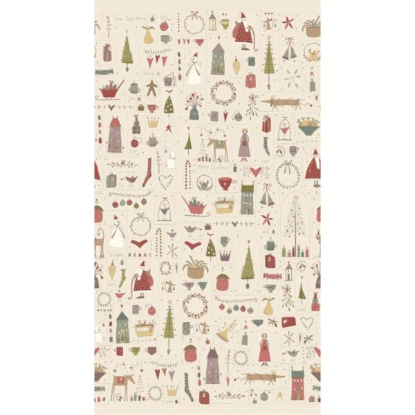 Tessuti Cream Down Tinsel Lane Annie Downs