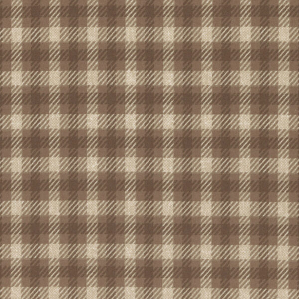 Tessuto Farmhouse Flannell III Cocoa Primitive Gatherings Moda Fabrics