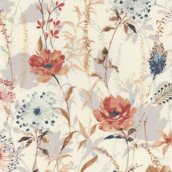 Tessuto 3 Sisters Sandalwood Meadow Opal Moda Fabrics