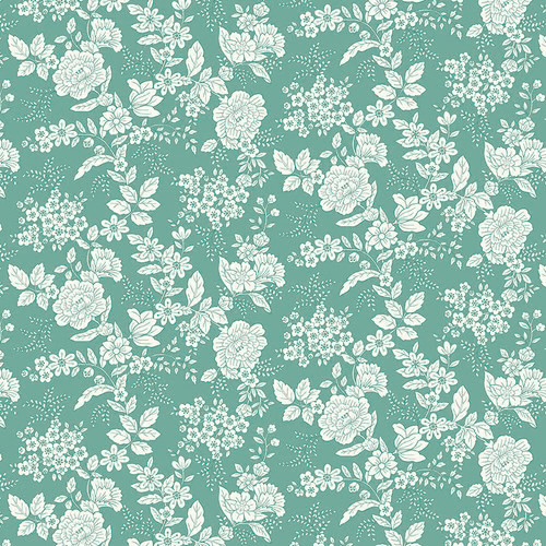 Tessuto Tranquility Dark Aqua Kim Diehl Henry Glass