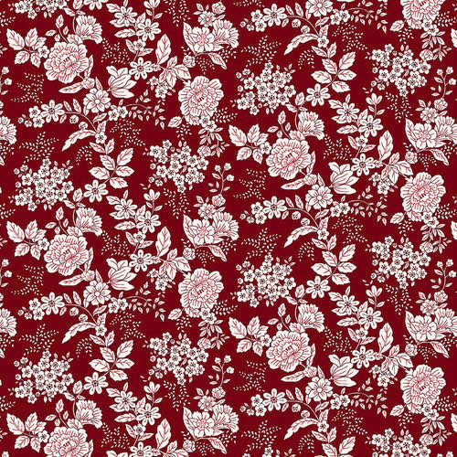 Tessuto Tranquility Cranberry Kim Diehl Henry Glass