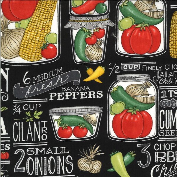 Tessuto Homegrown Salsa Blackboard Moda Fabrics