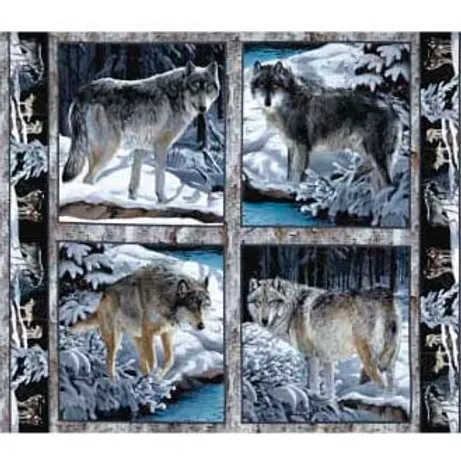 Pannello per cuscini Lupi Silver Wolf