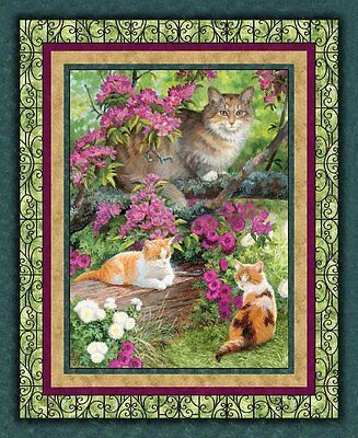 Pannello Gatti Quilting Simple Pleasures Cats