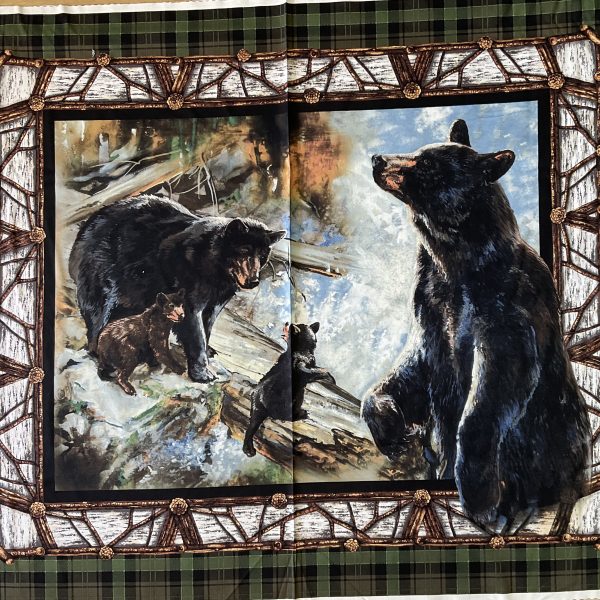 Pannello Wall Hanging Wild Wings Bear Family
