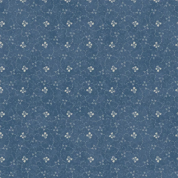 Tessuto Blue Leaf di Maywood Studio Patchwork Blue