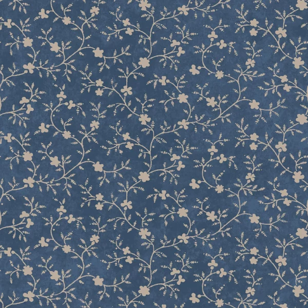 Tessuto Blue Vines di Maywood Studio Patchwork Blue