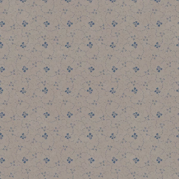 Tessuto Tan Leaf di Maywood Studio Patchwork Blue  collection