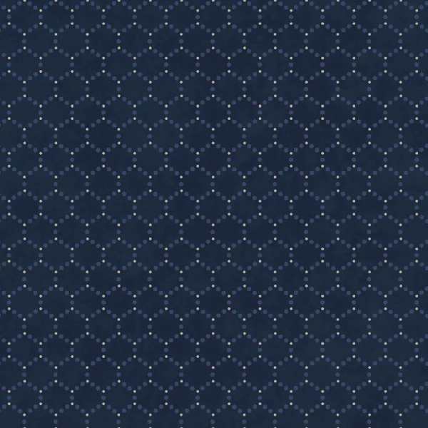 Tessuto Navy Geometric di Maywood Studio Patchwork Blue collection