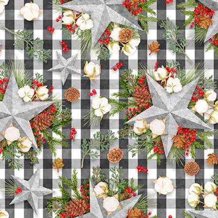 TEssuto Holiday Gingham Star
