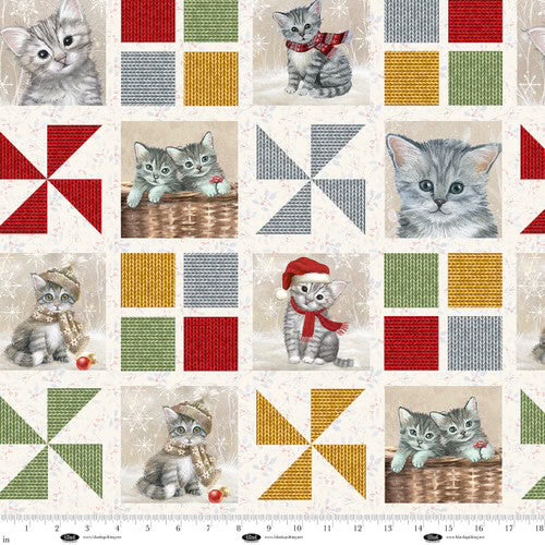 Pannello Patchwork di gatti